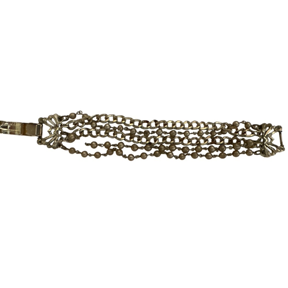 Gold Chain and Bead Bracelet